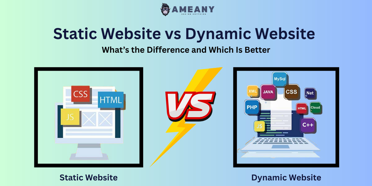 Static vs Dynamic Website